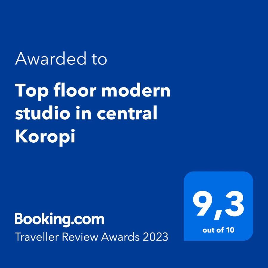 Top Floor Modern Studio In Central Koropion